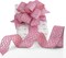 Pink Glitter Wired Ribbon for Christmas Tree 2.5 inch Light Pink Diamond Mesh Wire Ribbon for Tree Decoration, Wreaths, Garland, Gift Wrapping, Bows Making, Home Decor -10 Yards
